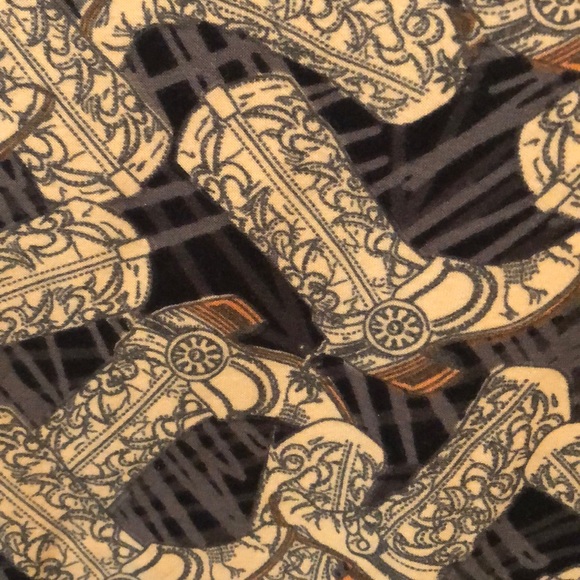 Lularoe leggings cowboy boots OS - Picture 2 of 2